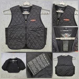 Harley Davidson Riding Gear Vest Mens Large Black Quilted Liner Nylon 98201-13VM